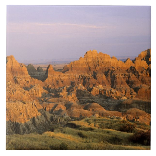 Badlands-Nationalpark in Süddakota Fliese (Vorderseite)