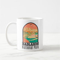 Badlands Nationalpark Landschaft Vintag