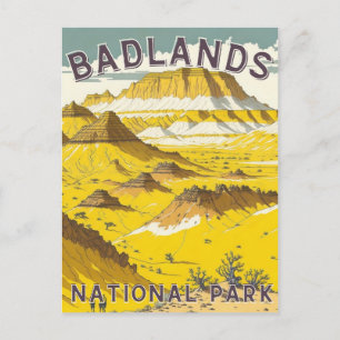 Badlands Nationalpark Postcard Postkarte