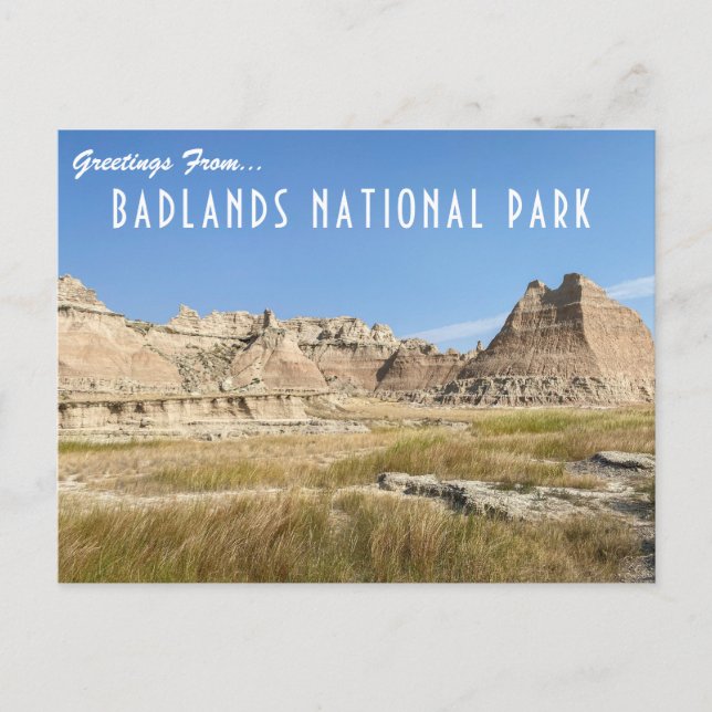 Badlands Nationalpark Postcard Postkarte (Vorderseite)