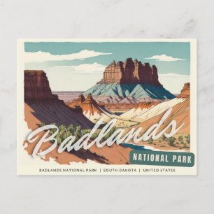 Badlands-Nationalpark Postkarte