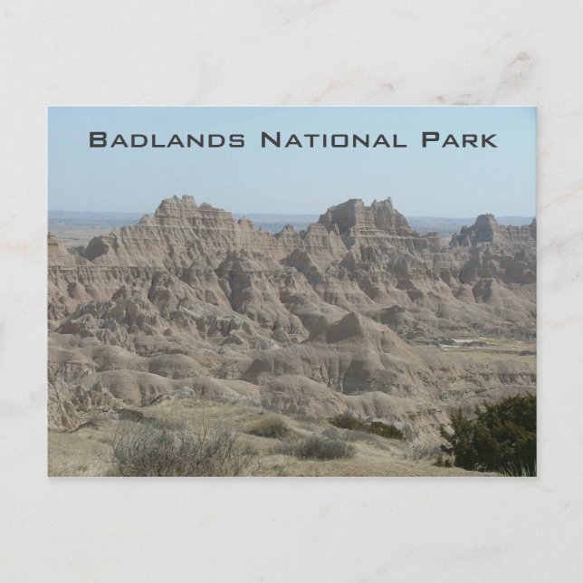 Badlands-Nationalpark Postkarte (Vorderseite)