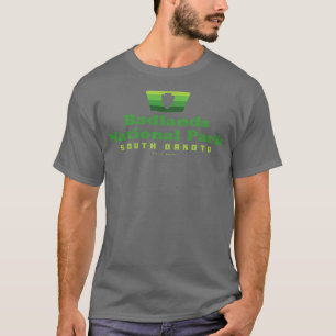 Badlands Nationalpark Retro Abzeichen Arrowhead Gr T-Shirt