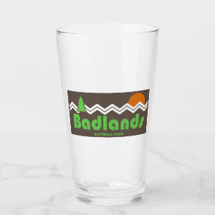 Badlands Nationalpark Retro Glas