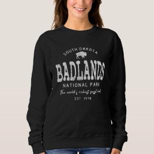 Badlands Nationalpark Retro Vintag Süddakota Sweatshirt