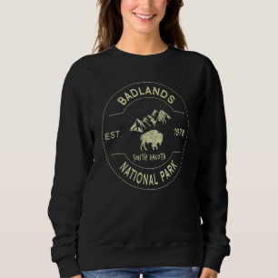 Badlands Nationalpark Retro Vintag Süddakota Sweatshirt