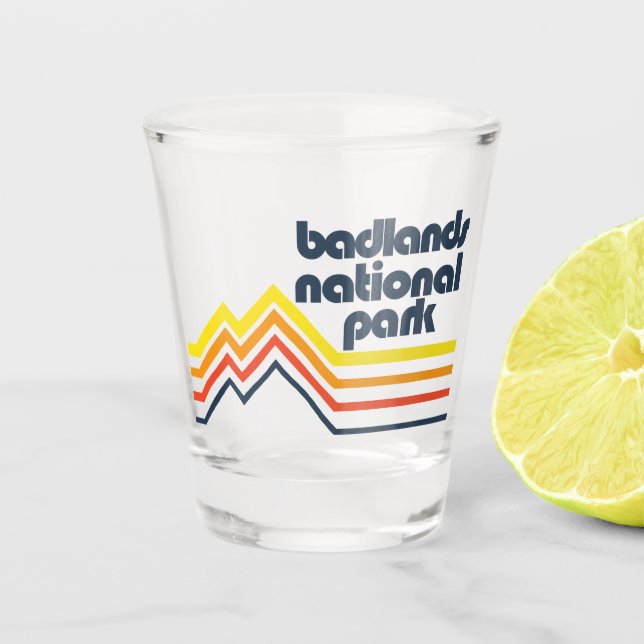 Badlands-Nationalpark Schnapsglas (Vorderseite)