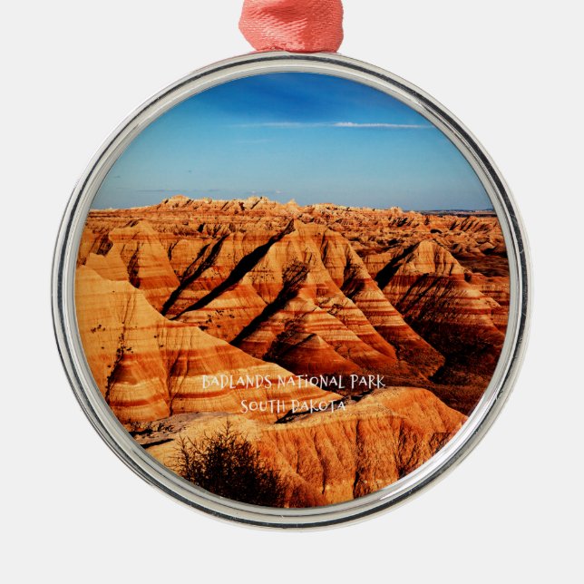 Badlands-Nationalpark, South Dakota Ornament Aus Metall (Vorne)