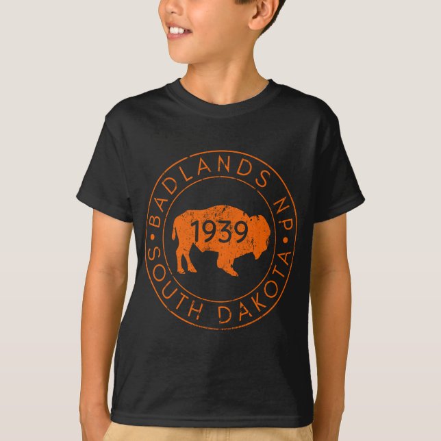 Badlands Nationalpark Süd Dakota T-Shirt (Vorderseite)