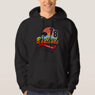 Badlands Nationalpark Süd Dakota Wandern neben dem Hoodie