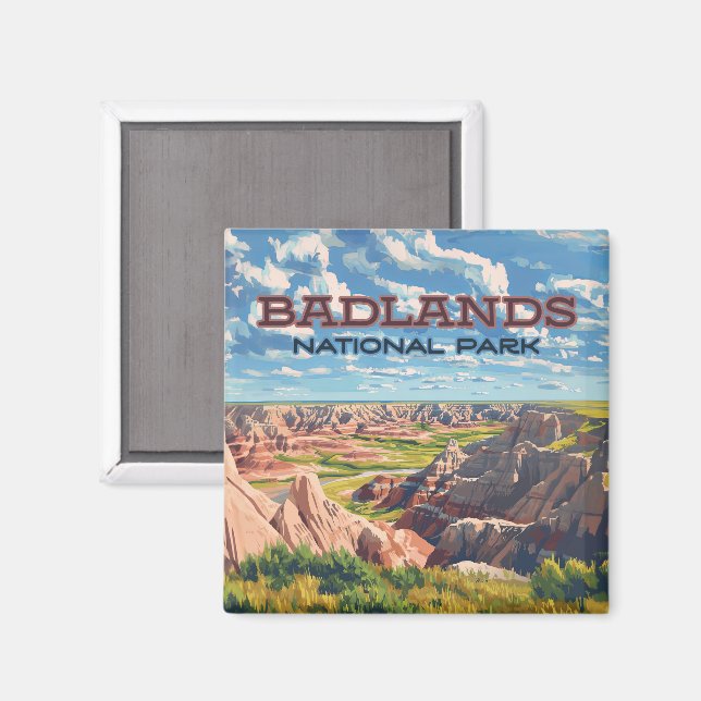 Badlands Nationalpark Süddalmatien Magnet (Vorderseite/Rückseite)
