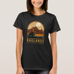 Badlands Nationalpark Vintages Emblem T-Shirt
