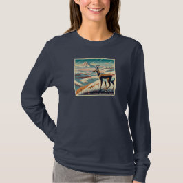 Badlands Nationalpark Winter Souvenir-Geschenk Lon T-Shirt