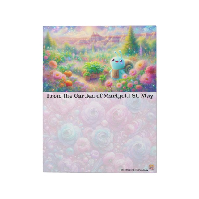 Badlands Schneckengarten Notizblock (Rotiert)