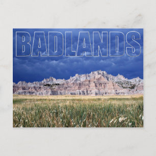 Badlands und Prairie South Dakota Postkarte