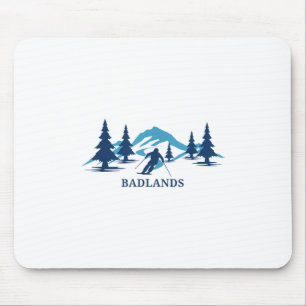 Badlands Wisconsin Ski Resort Skifahren Skier T - Mousepad