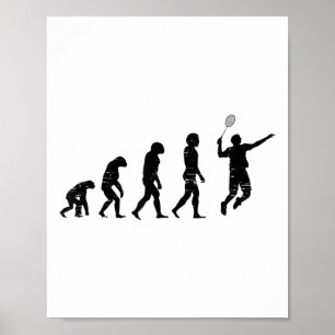 Badmincado Badminton-Spieler Shuttlecock Poster