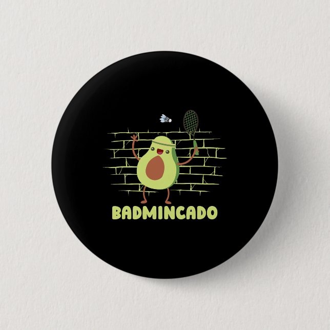 Badmincado - Racket Funny Player Game Match Badmin Button (Vorderseite)