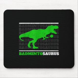 Badminto Saurus Rex Birdie Shuttle Dino Badminton Mousepad