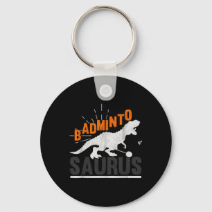 Badminto Saurus Rex Birdie Shuttle Dinosaur Federb Schlüsselanhänger