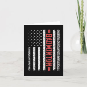 Badminton American Flag 4. Juli Badminton Play Karte