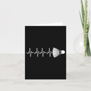 Badminton Art for Men Badminton Lover Badmin Karte