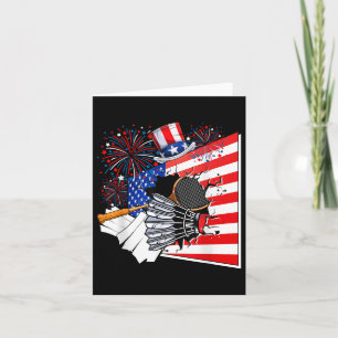 Badminton-Ausrüstung Kostüm Amerikanische Flagge 4 Karte