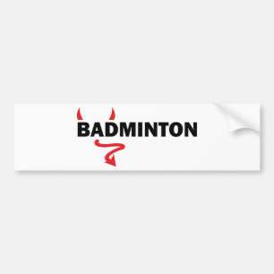 Badminton Autoaufkleber