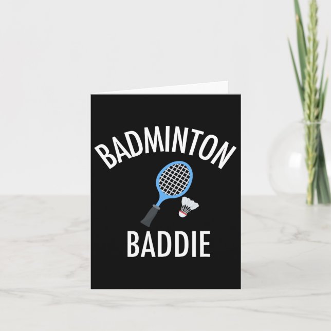 Badminton Baddie High School Sport Funny Geschenk  Karte (Vorderseite)