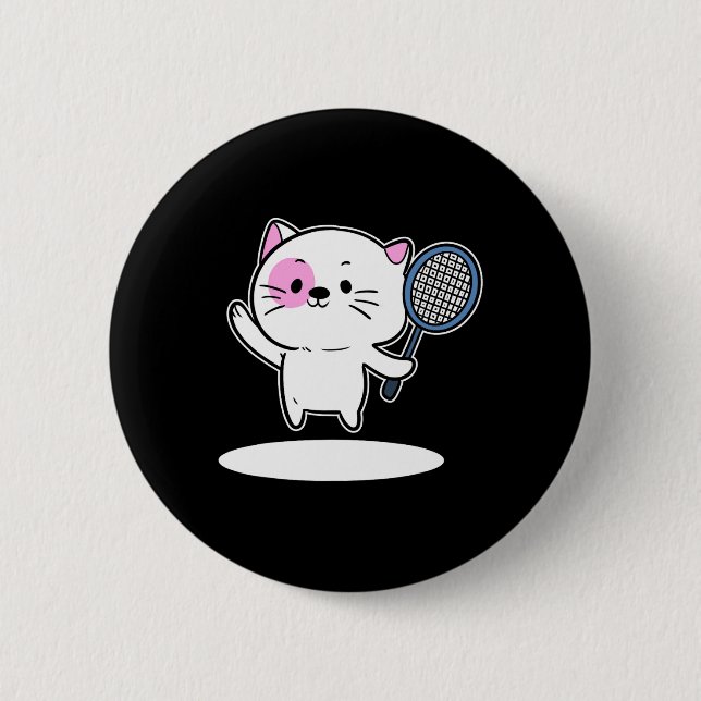 Badminton Badminton Player für Männer Button (Vorderseite)