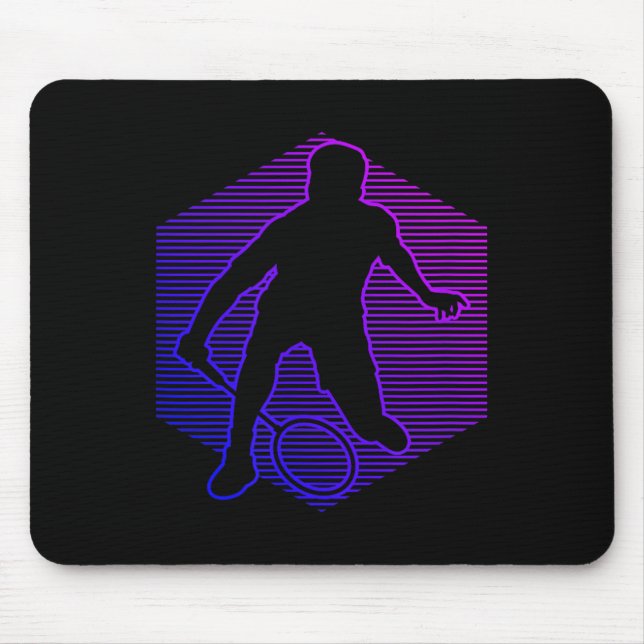 Badminton Badminton Player Men Women Shuttle  Mousepad (Vorne)