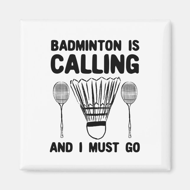 Badminton - Badminton ruft an Magnet (Vorne)