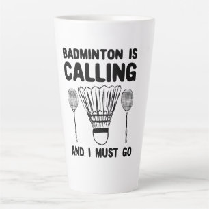 Badminton - Badminton ruft an Milchtasse