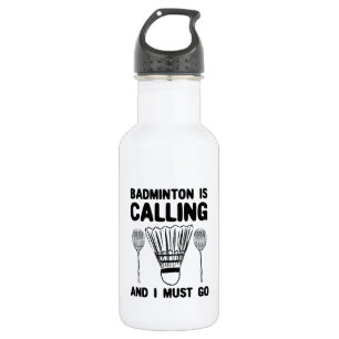 Badminton - Badminton ruft Edelstahlflasche