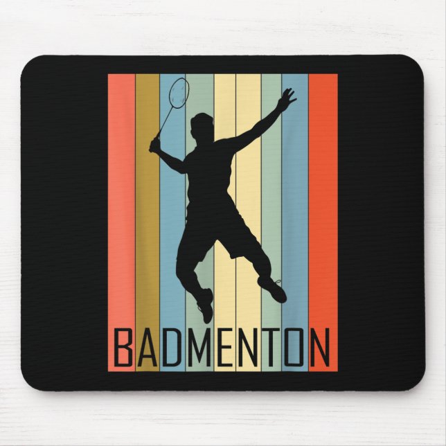 Badminton - Badmintonspieler  Mousepad (Vorne)