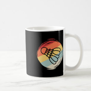 Badminton Ball Vintag 60er 70er Style Design Kaffeetasse