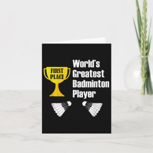Badminton - Bester Badminton-Spieler Karte
