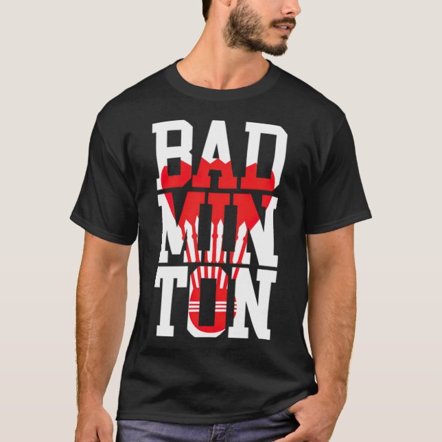Badminton Big machen Badminton Coach Badminton Rac T-Shirt (Vorderseite)