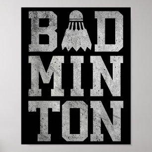 Badminton Birdies Shuttle Badminton Spieler Und Li Poster