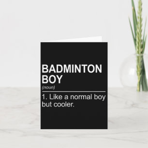 Badminton Boy Noun Definition Shuttle Badminton Pl Karte