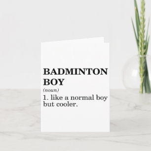 Badminton Boy Noun Definition Shuttle Badminton Pl Karte