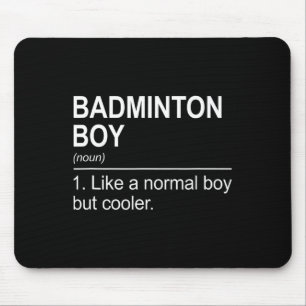 Badminton Boy Noun Definition Shuttle Badminton Pl Mousepad