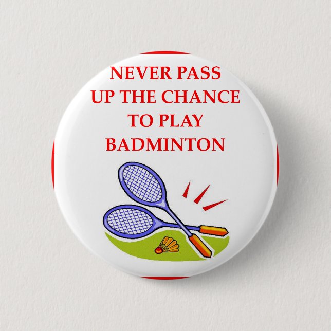 BADMINTON BUTTON (Vorderseite)