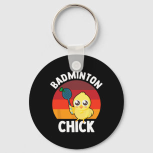 Badminton Chick Badminton Player Shuttle Sports Sm Schlüsselanhänger