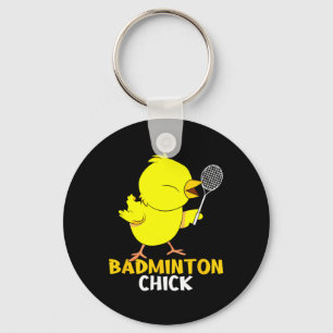 Badminton Chick Chicken Birdie Women Badminton Schlüsselanhänger