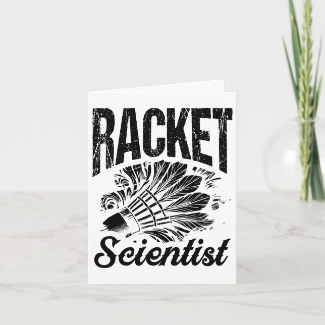 Badminton Coach Shuttle Racket Karte (Vorderseite)