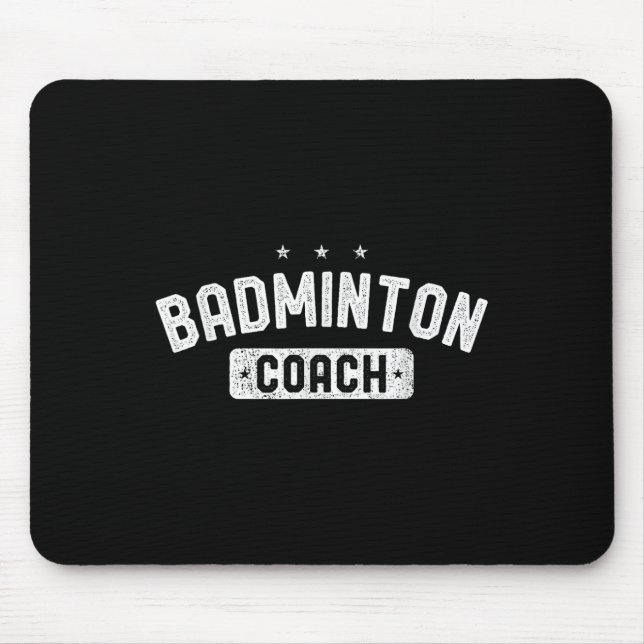 Badminton Coach Vintage Badminton  Mousepad (Vorne)