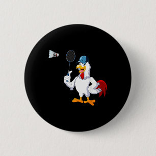 Badminton Costume Badminton Player Button