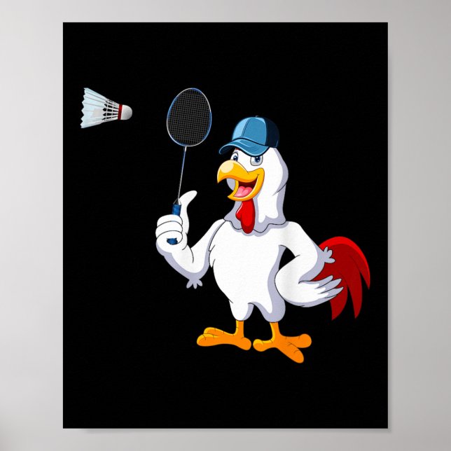 Badminton Costume Badminton Player Poster (Vorne)