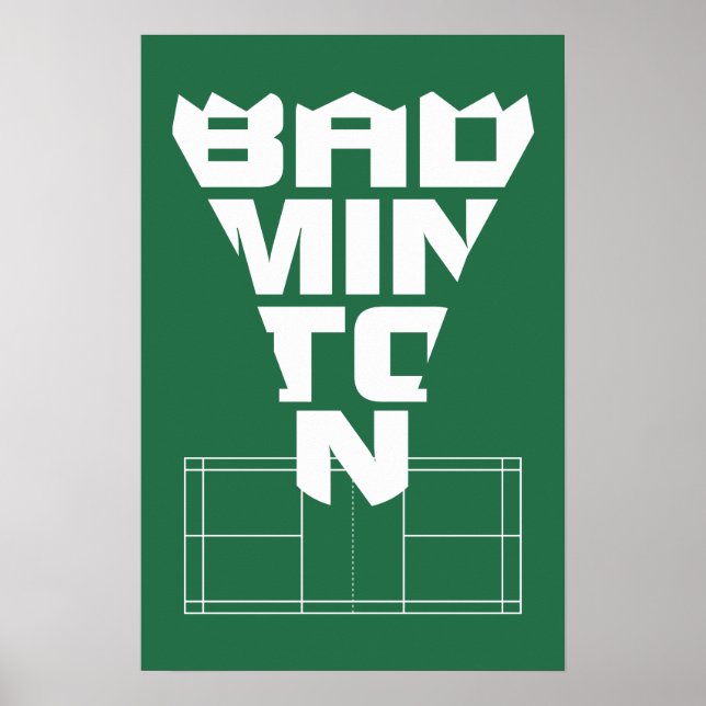 Badminton Court Poster 2 (Vorne)